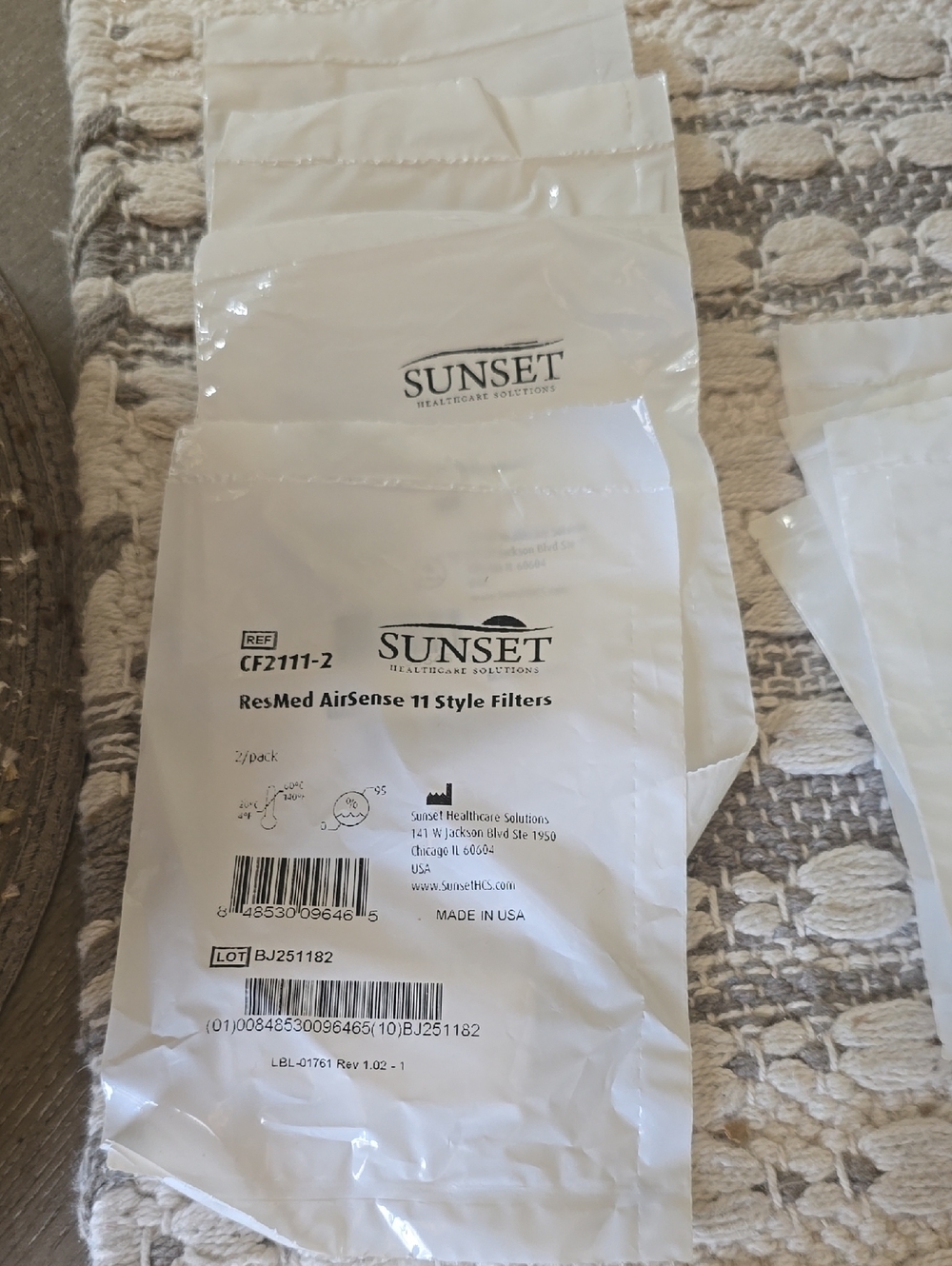 Sunset Healthcare ResMed AirSense 11 Style Filters - White